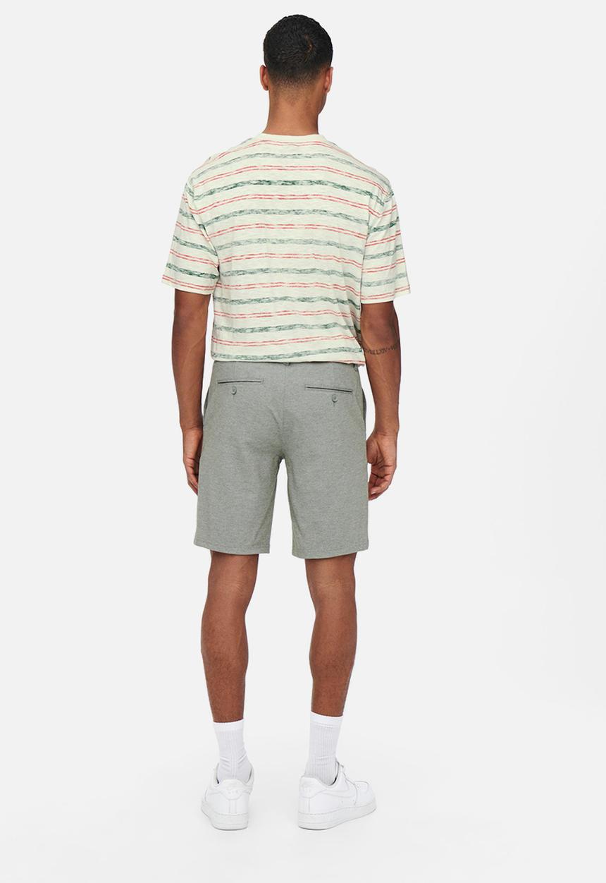 Only & Sons - Onsiban relaxed short sleeve stripe tee - jade green