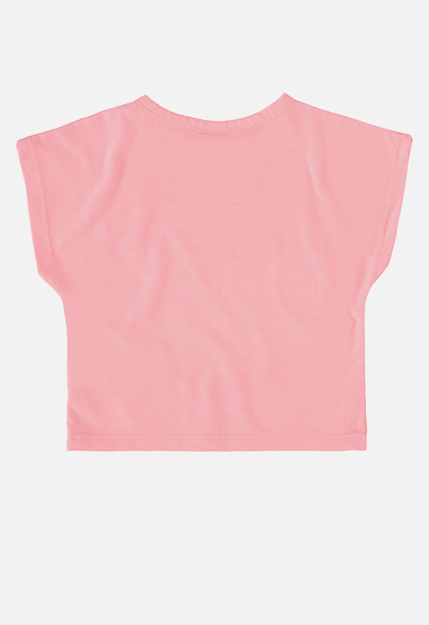Bee Loop - Crop top and sweatshorts - pink & navy