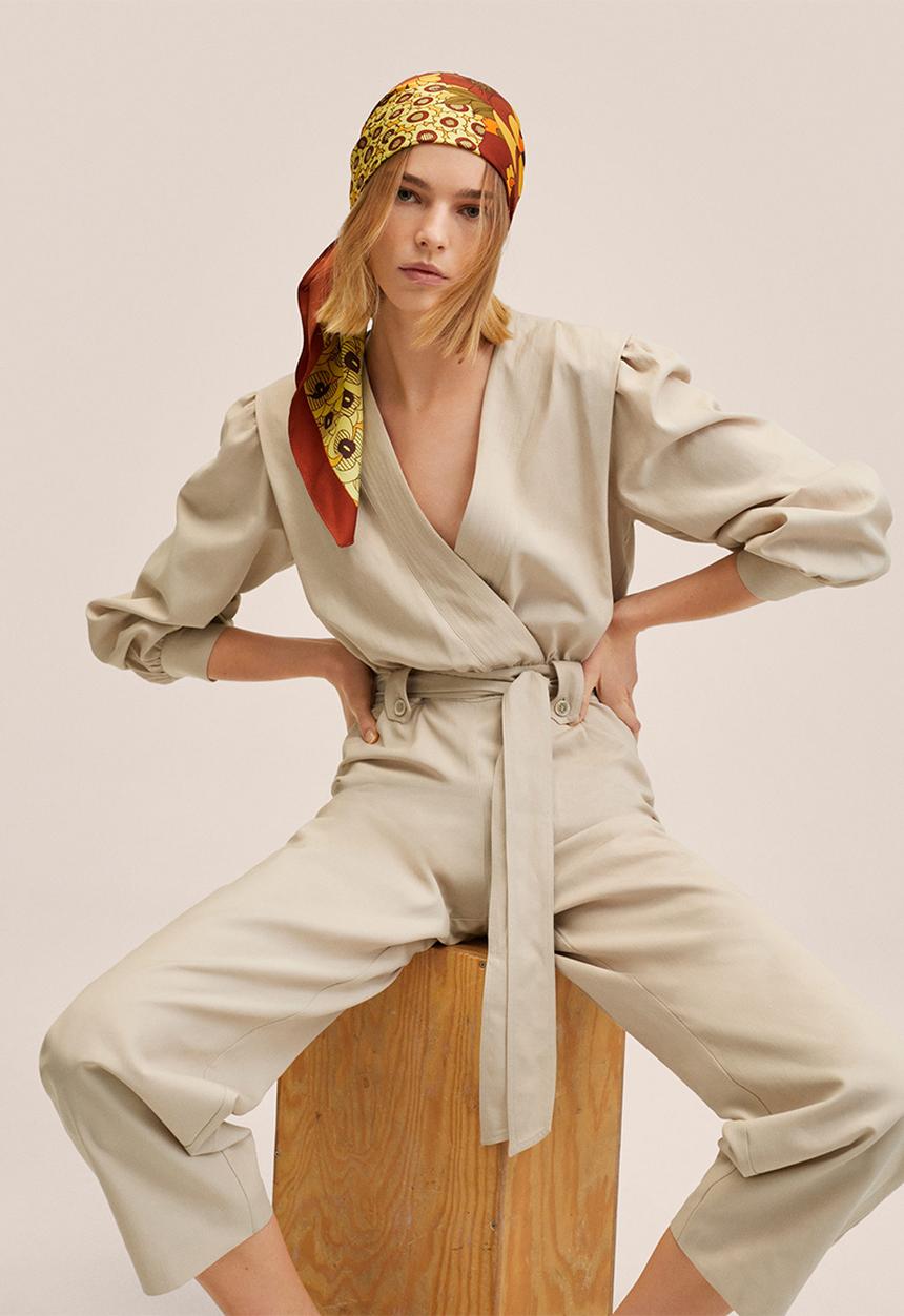 MANGO - One-piece suit arnal - light pastel grey