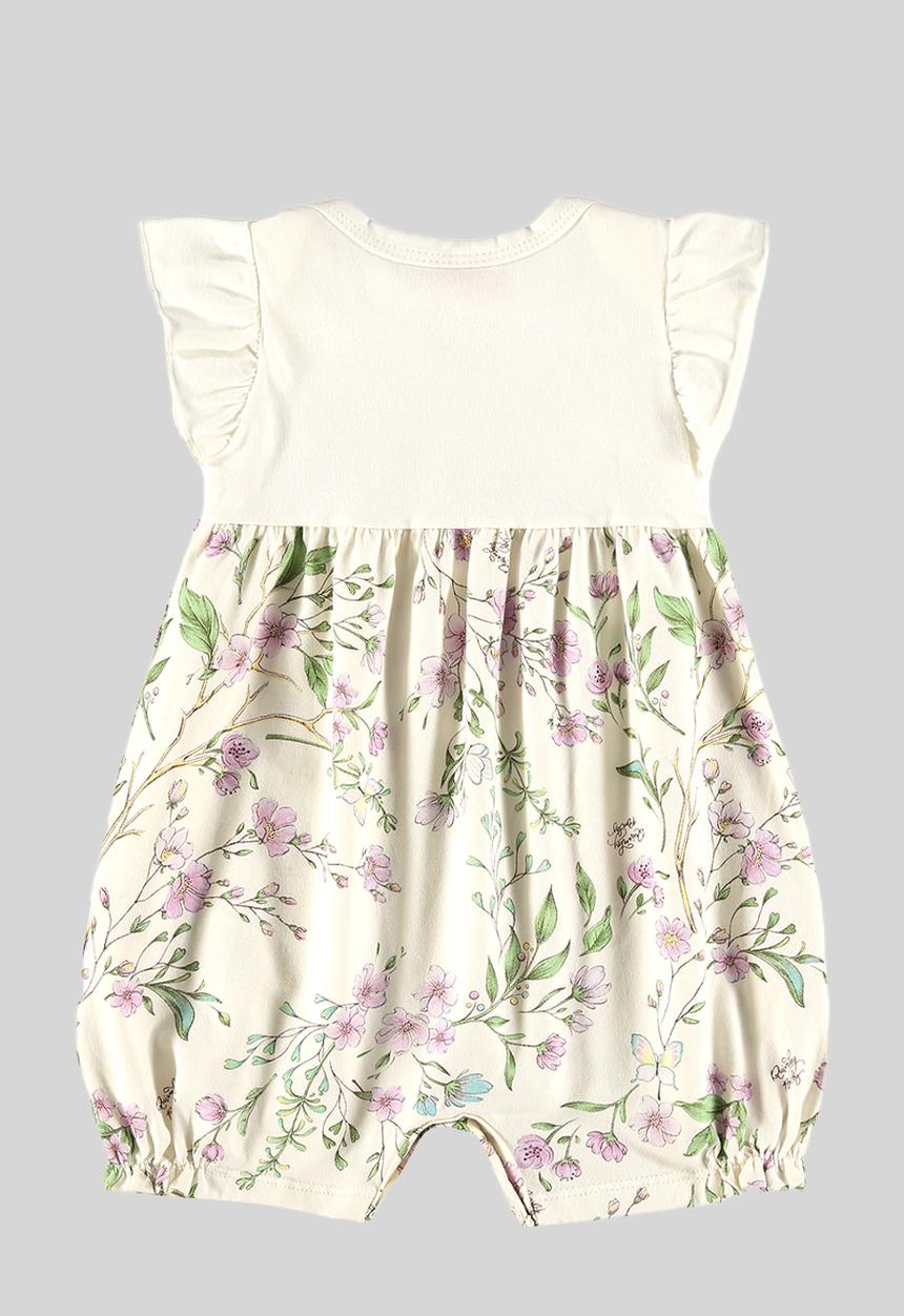 Quimby - Elastane jersey romper - off white
