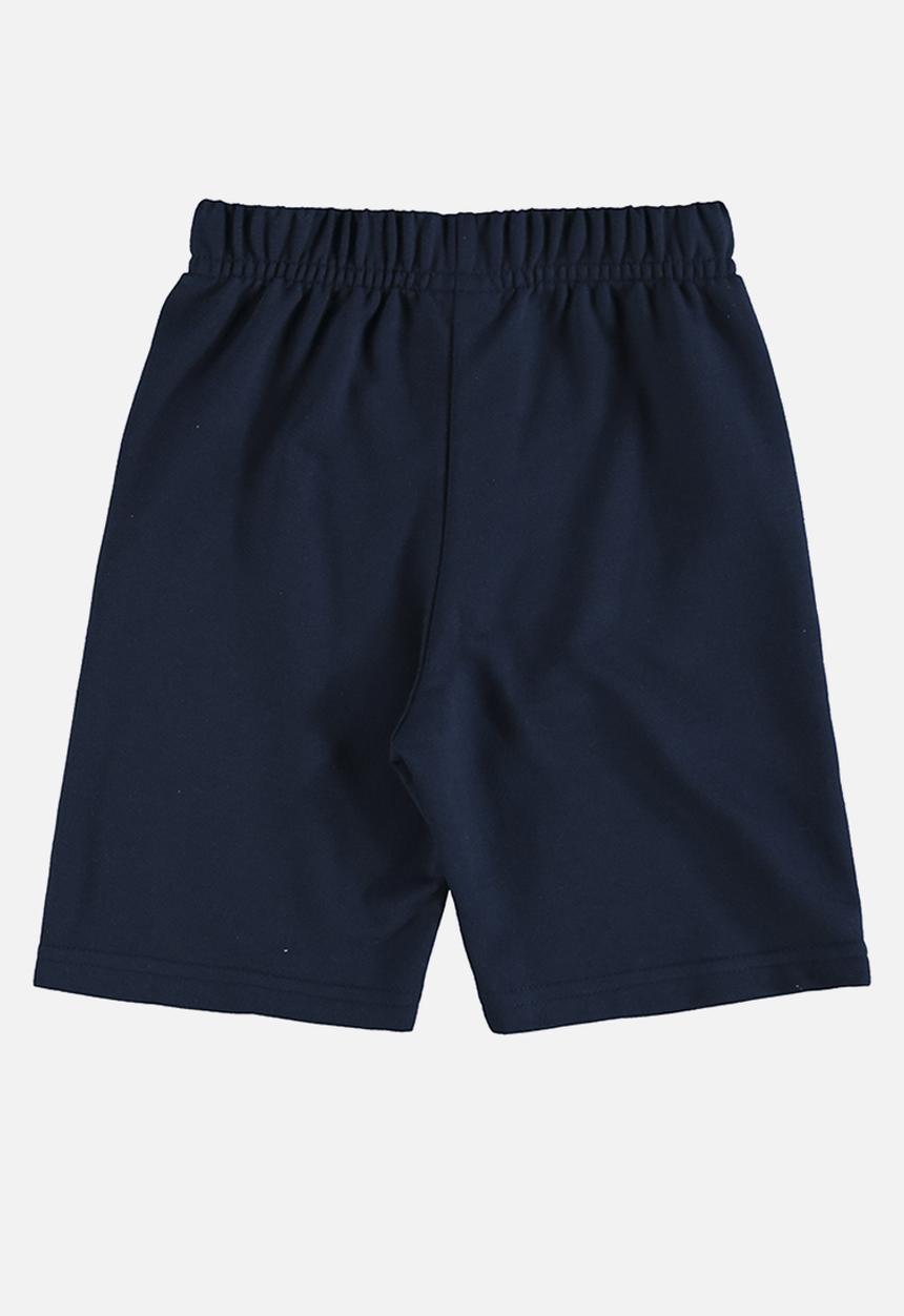 Bee Loop - Tee and sweat bermuda - grey & navy