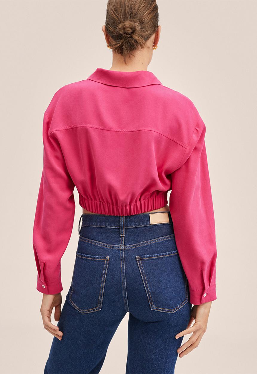 MANGO - Blouse patricia - bright pink