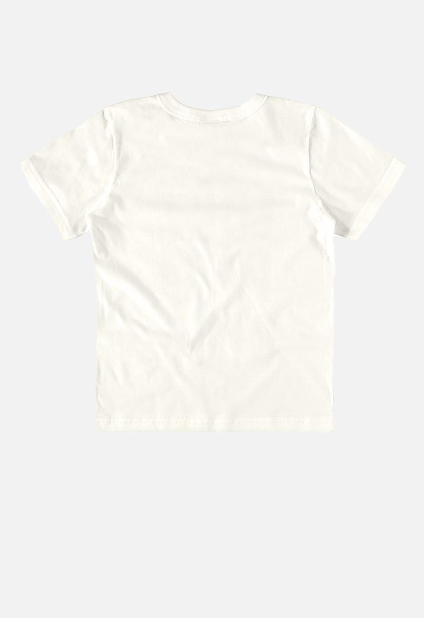 Bee Loop - Tee and sweat bermuda - off white & green