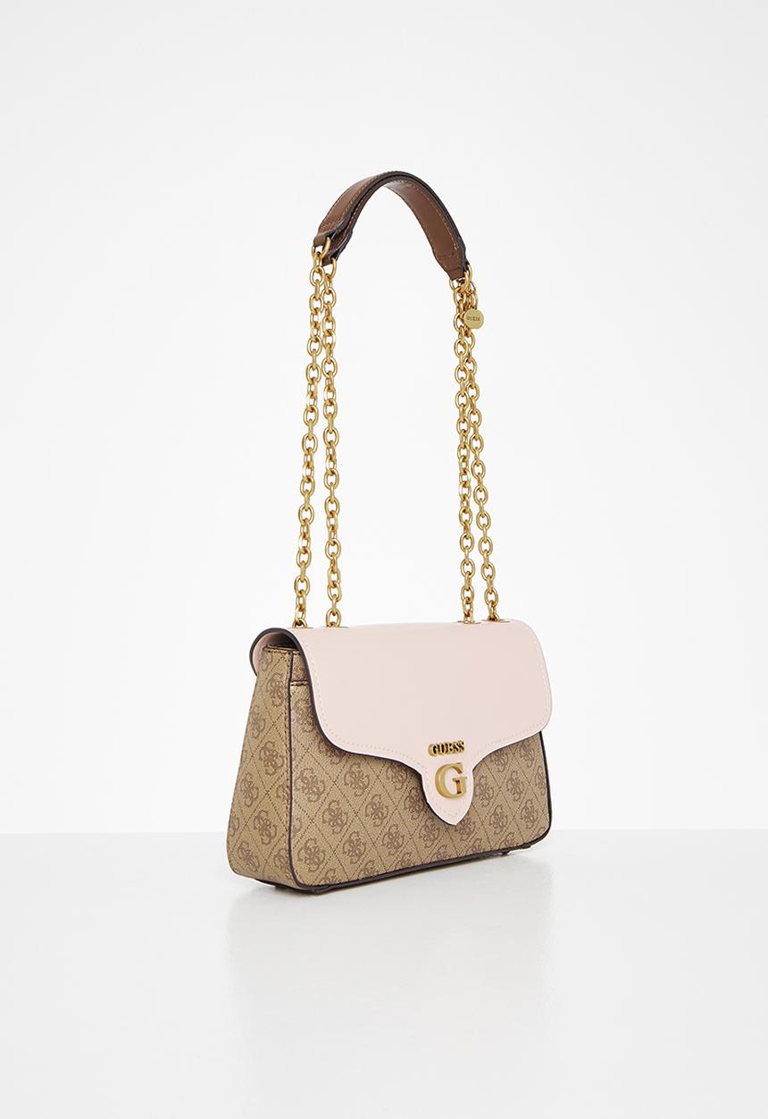 GUESS - Rossana convertible crossbody flap - latte & blush 