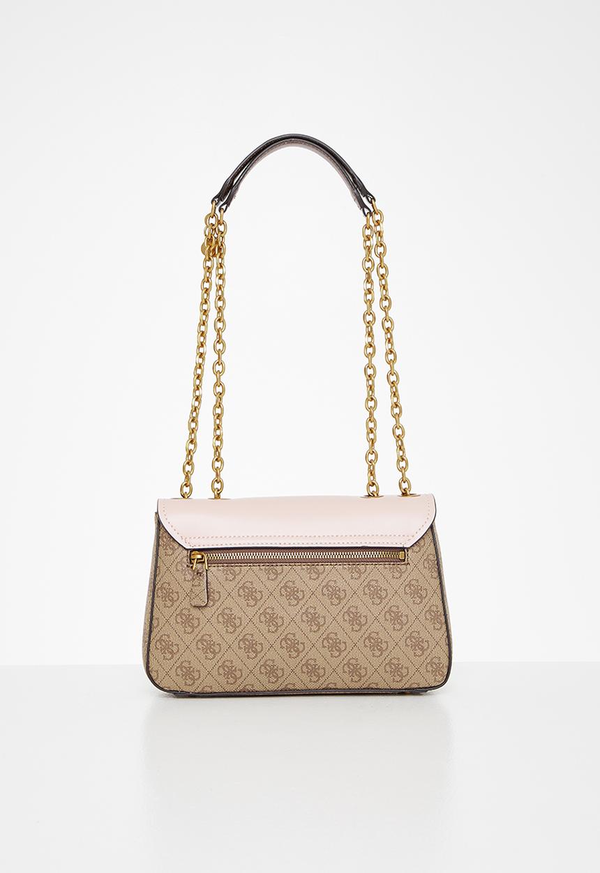 GUESS - Rossana convertible crossbody flap - latte & blush 