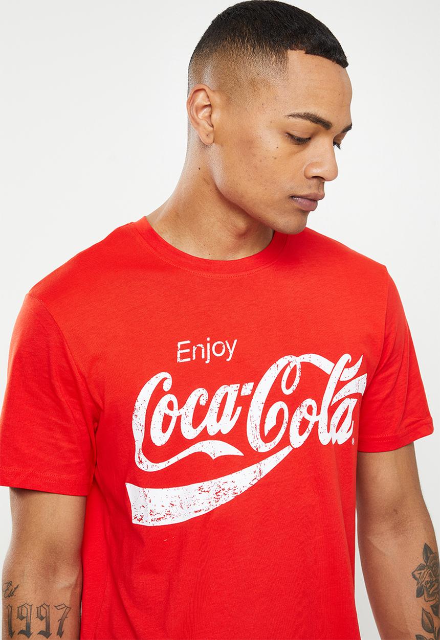 Only & Sons - Onscocacola regular short sleeve tee - red