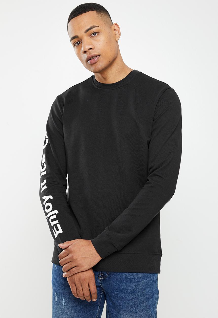 Only & Sons - Onscocacola regular crew neck sweater - black