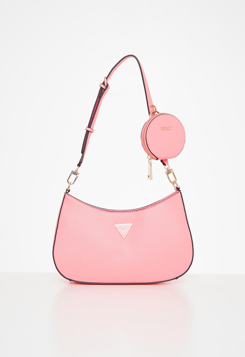 GUESS - Alexie top zip shoulder bag - pink