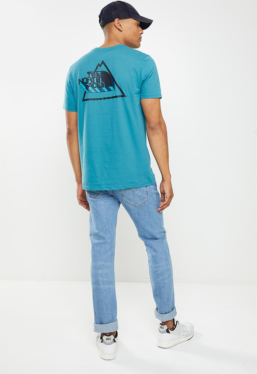 The North Face - M playful logo shirt sleeve tee - storm blue