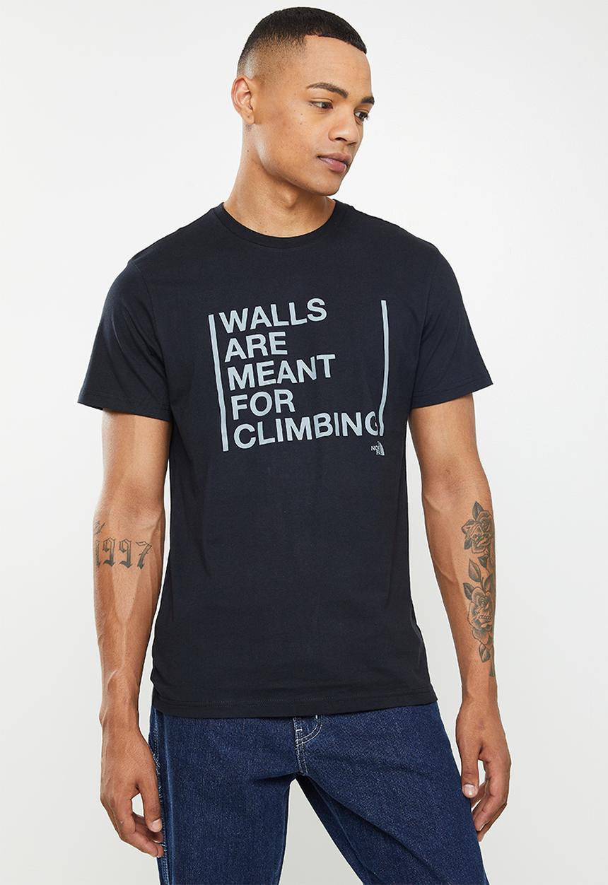 The North Face - M short sleeve walls are for climbing tee - black