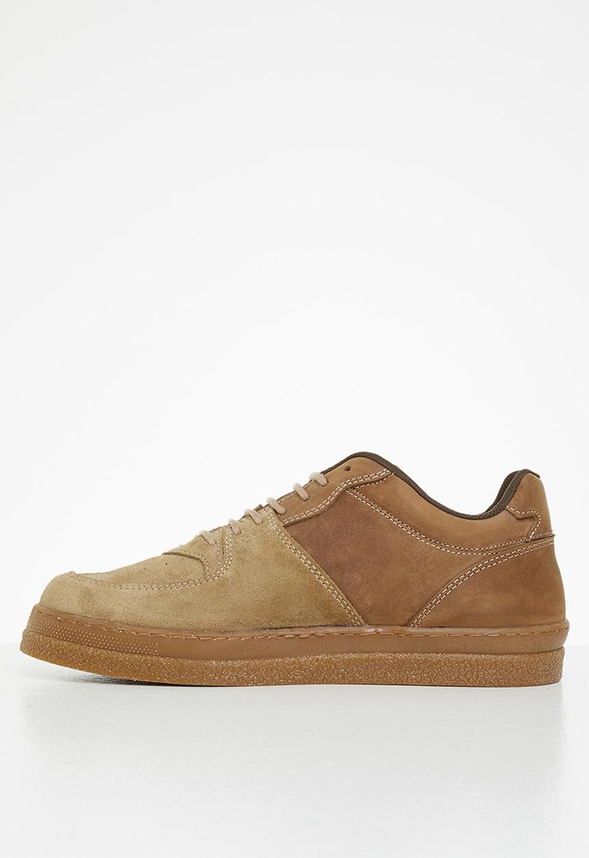 Grasshoppers - Aiden sneaker - mushroom & dark brown