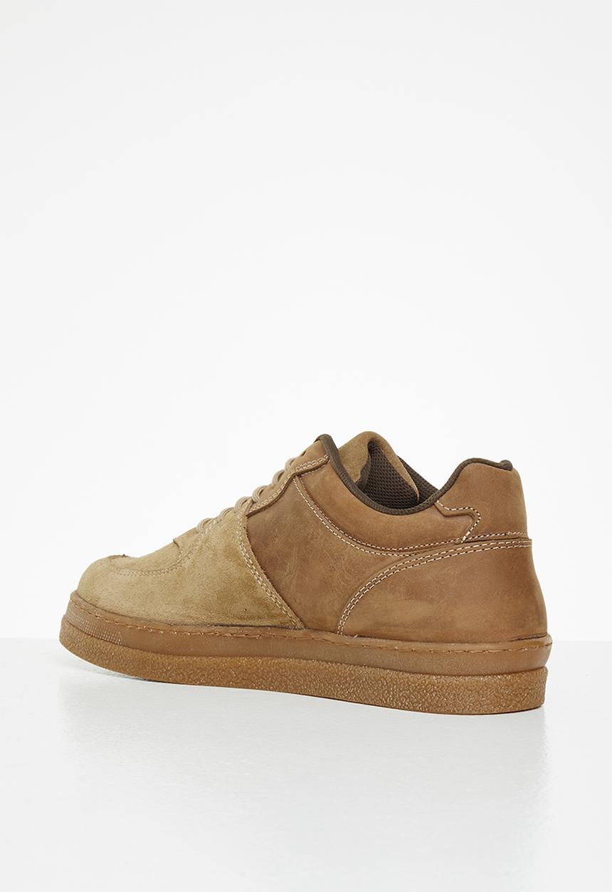 Grasshoppers - Aiden sneaker - mushroom & dark brown