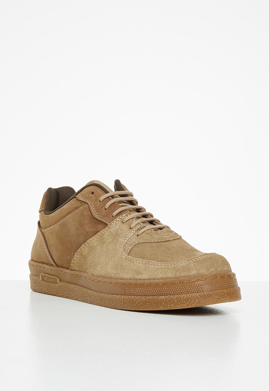 Grasshoppers - Aiden sneaker - mushroom & dark brown