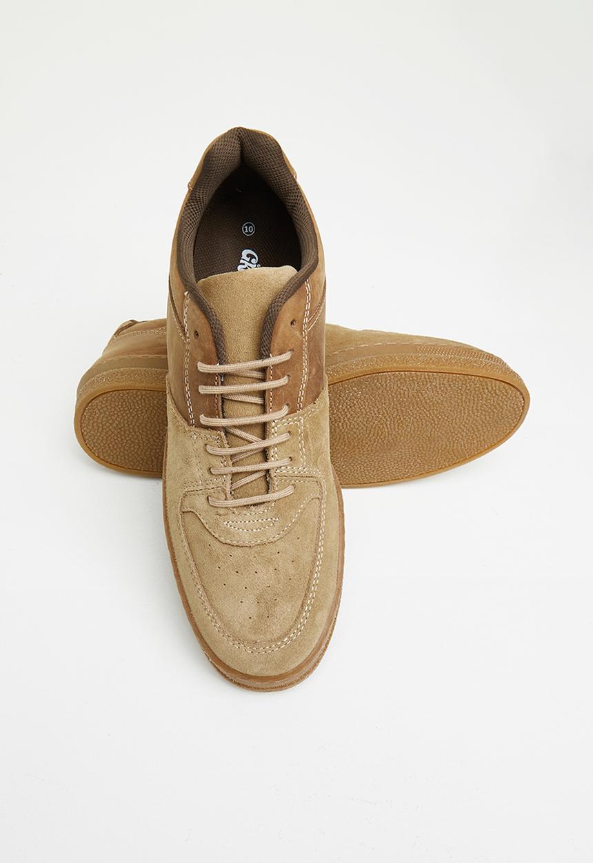 Grasshoppers - Aiden sneaker - mushroom & dark brown
