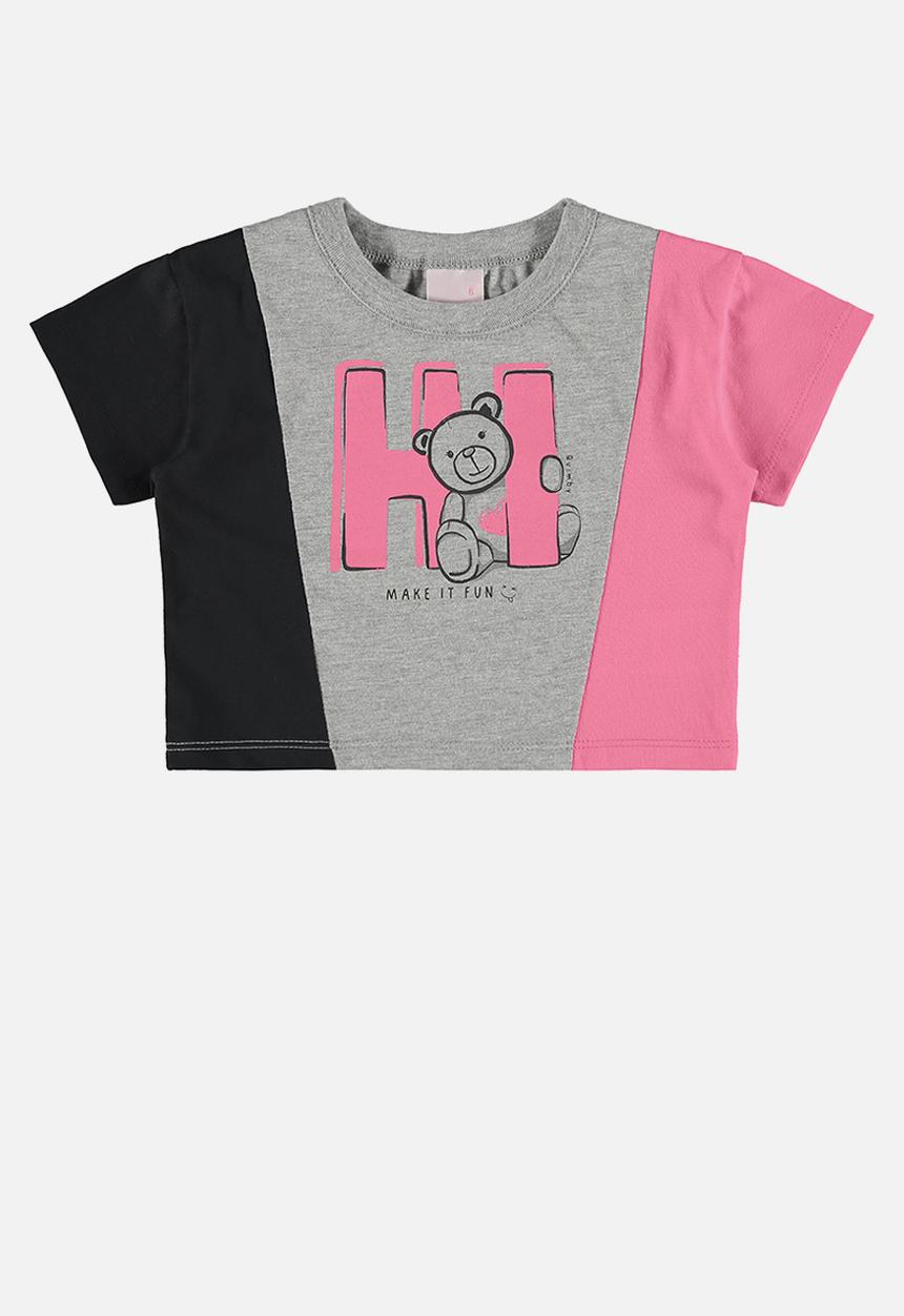 Quimby - Single jersey crop top - grey