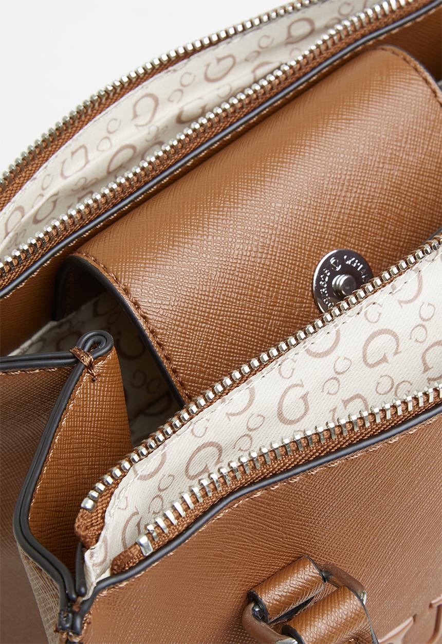 GUESS - Rodney satchel - cognac