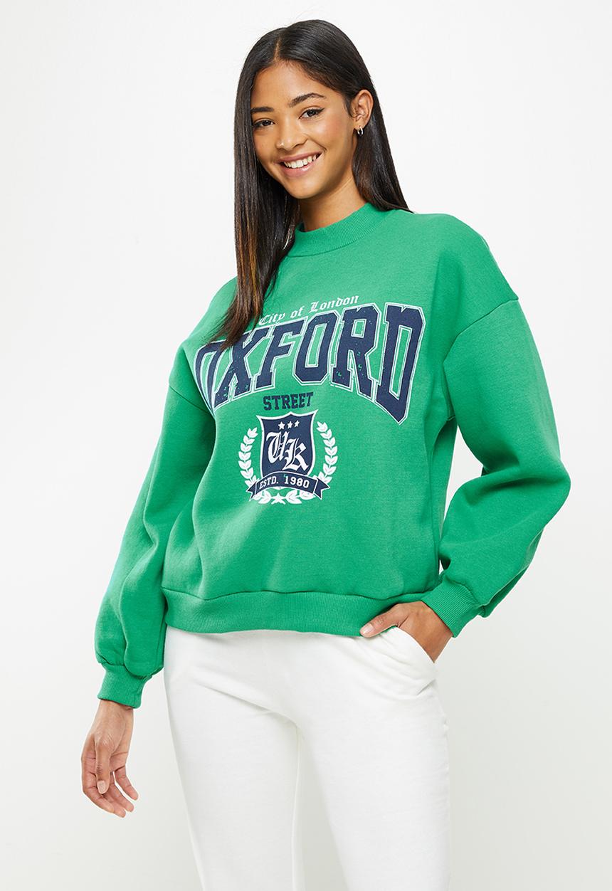 Koton - Crew neck sweatshirt - green