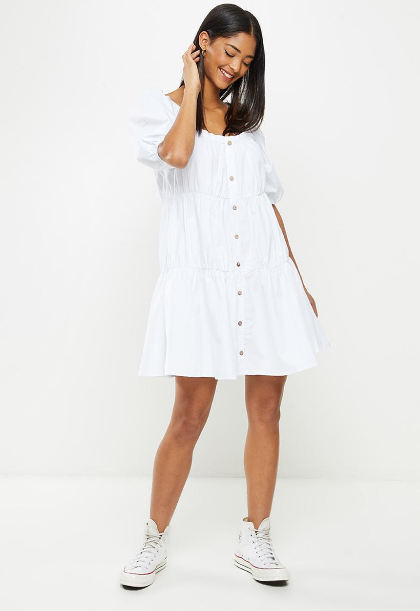 Koton - Button detailed dress - white
