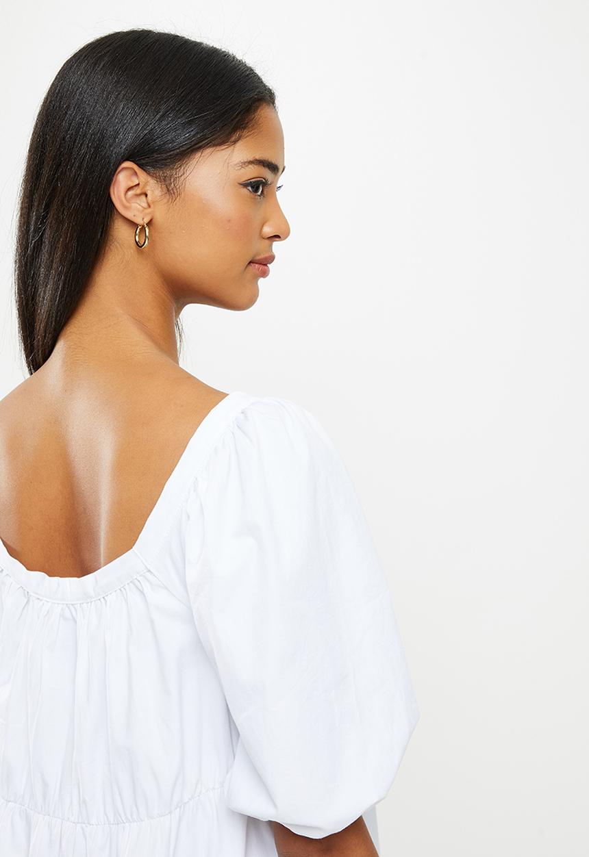 Koton - Button detailed dress - white