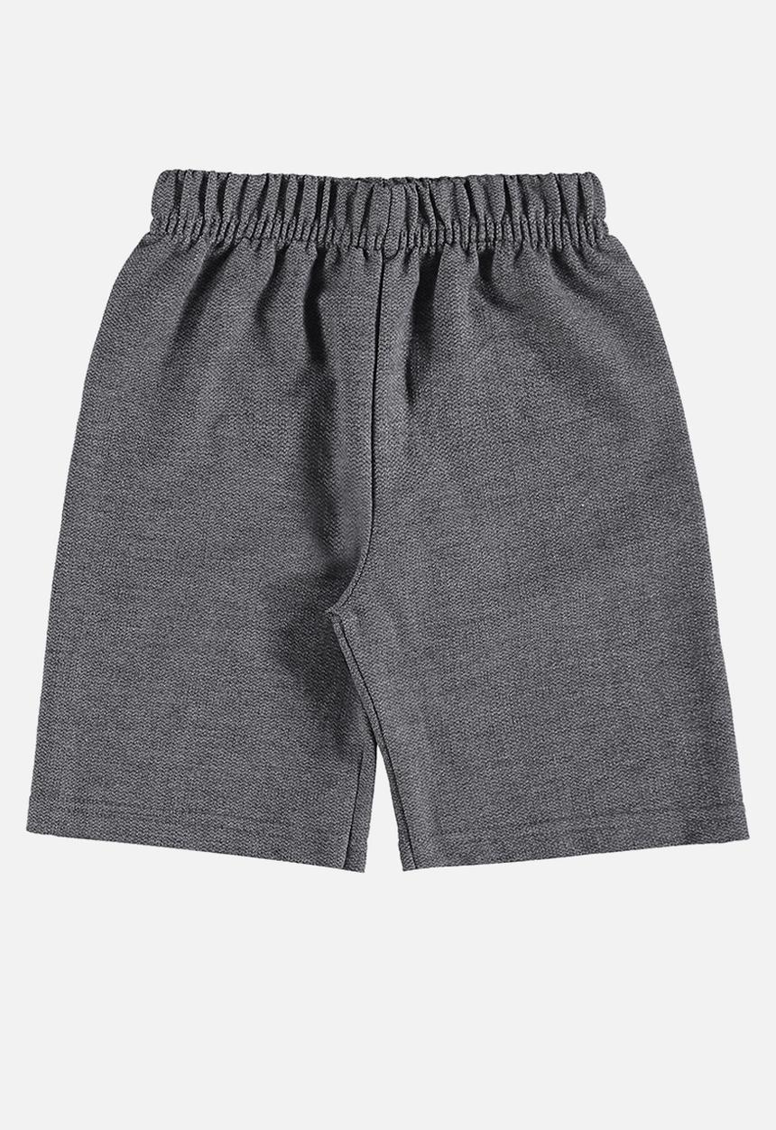 Bee Loop - Tee and sweat bermuda - black & grey