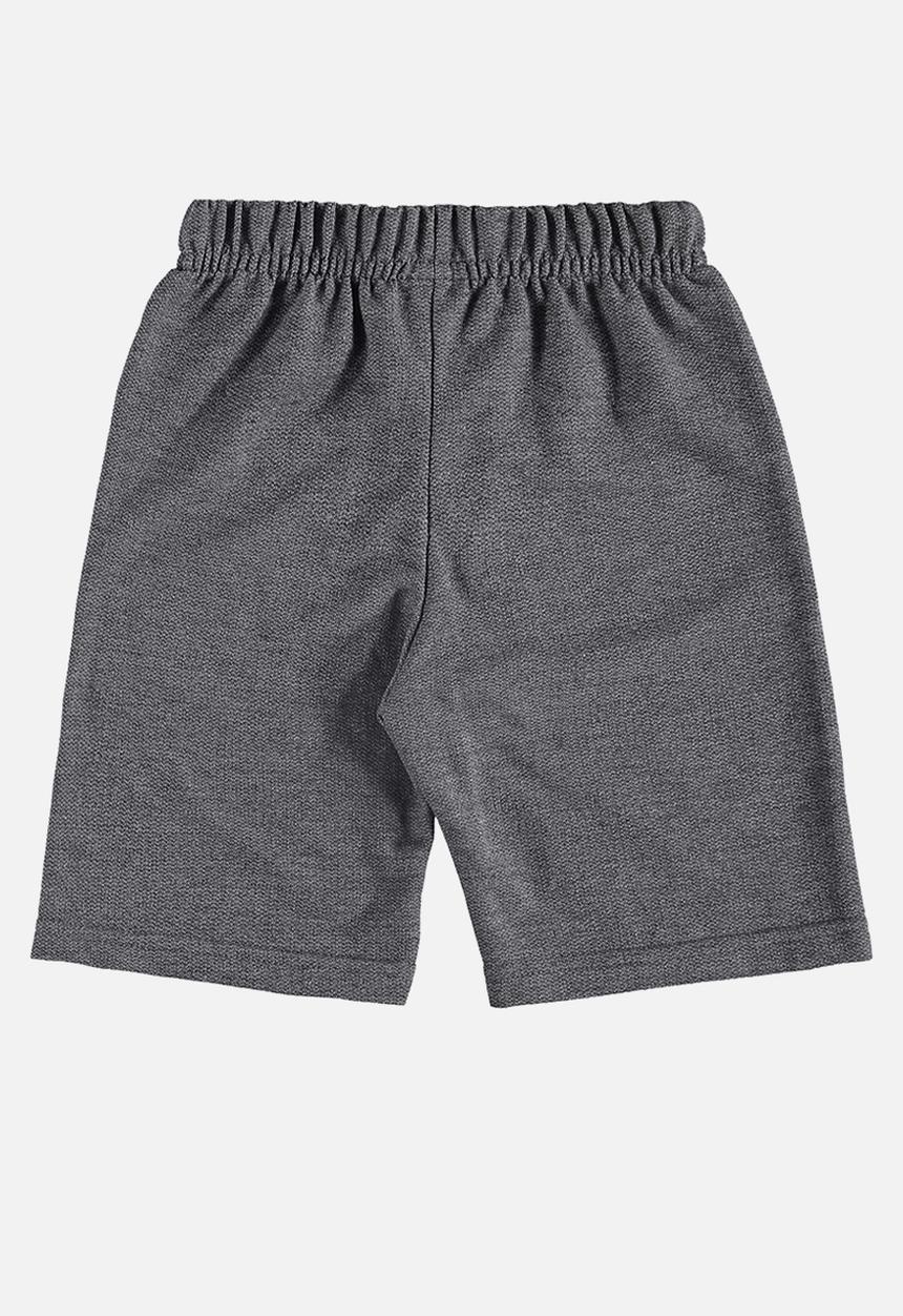 Bee Loop - Tee and sweat bermuda - black & grey