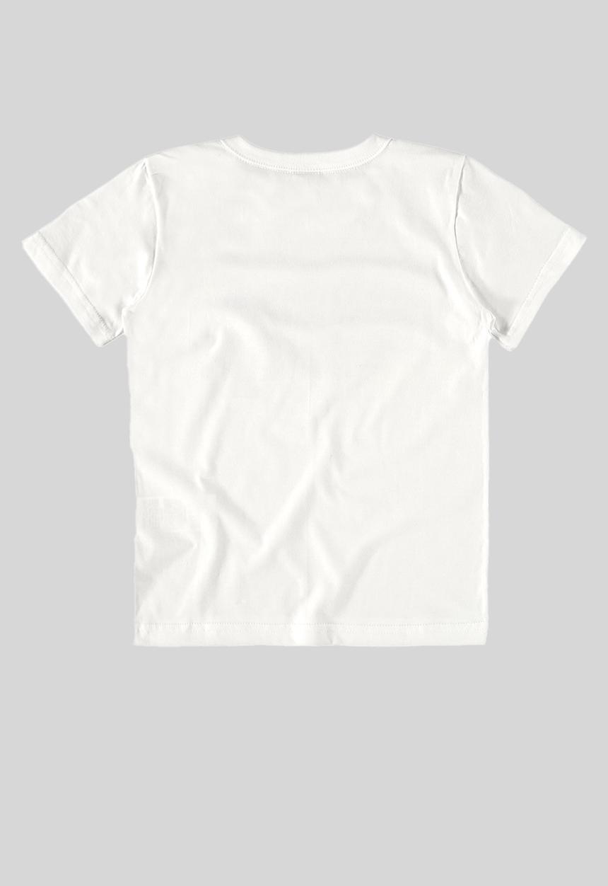Bee Loop - Tee and sweat bermuda - white & blue