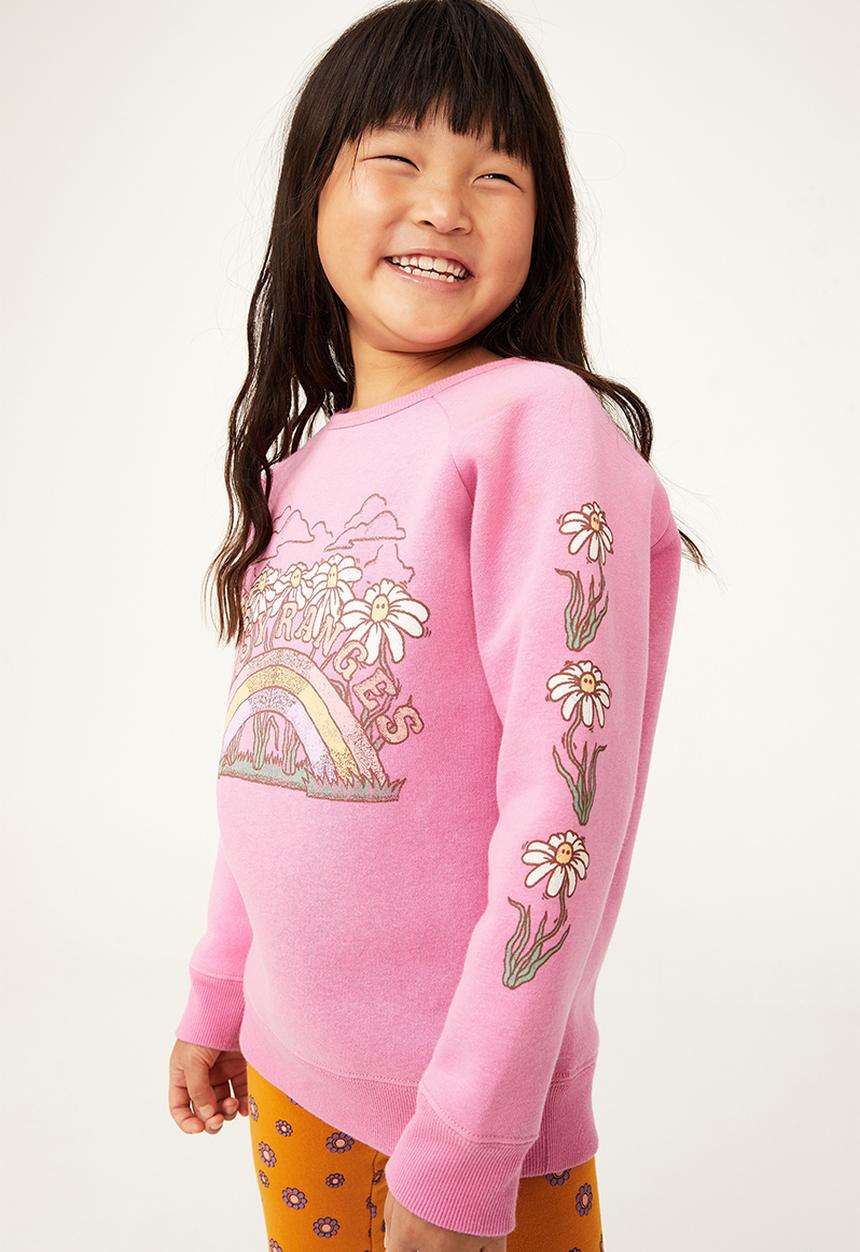 Cotton On - Mila crew - pink gerbera