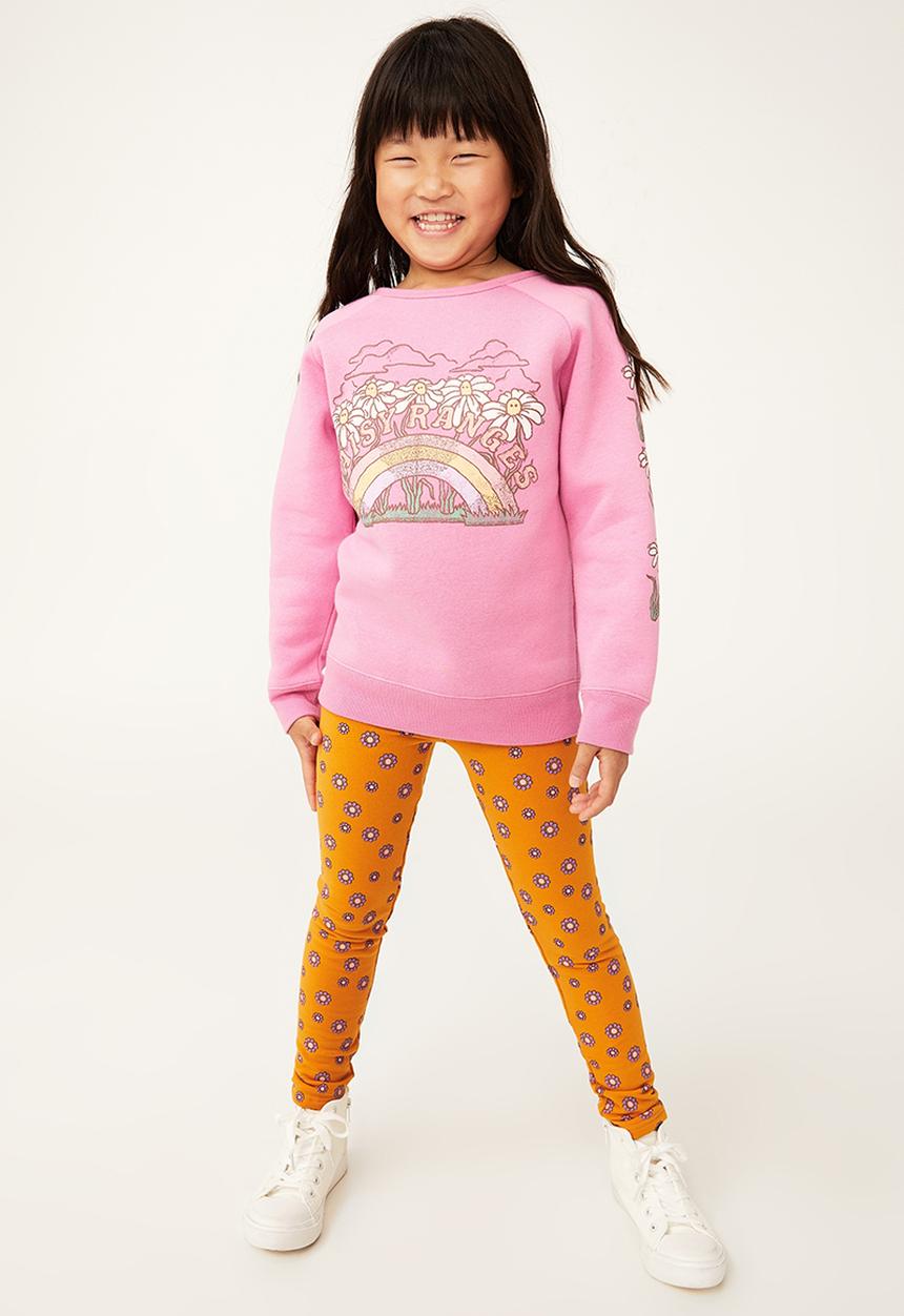 Cotton On - Mila crew - pink gerbera