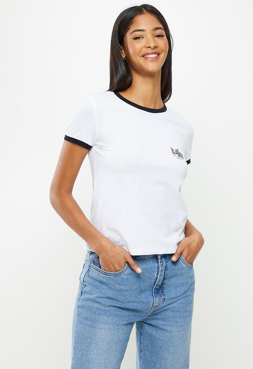Koton - Crew neck T-shirt - ecru