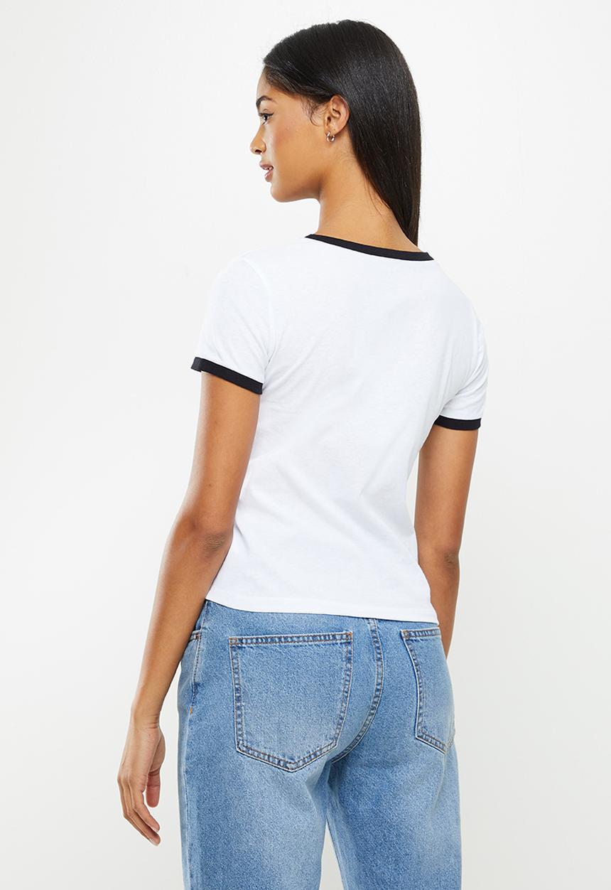 Koton - Crew neck T-shirt - ecru