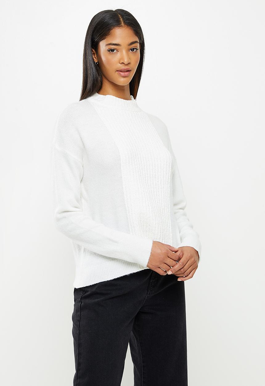 Koton - Crew neck, long sleeve jumper - ecru