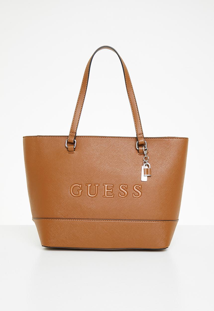 GUESS - Rodney carryall - cognac
