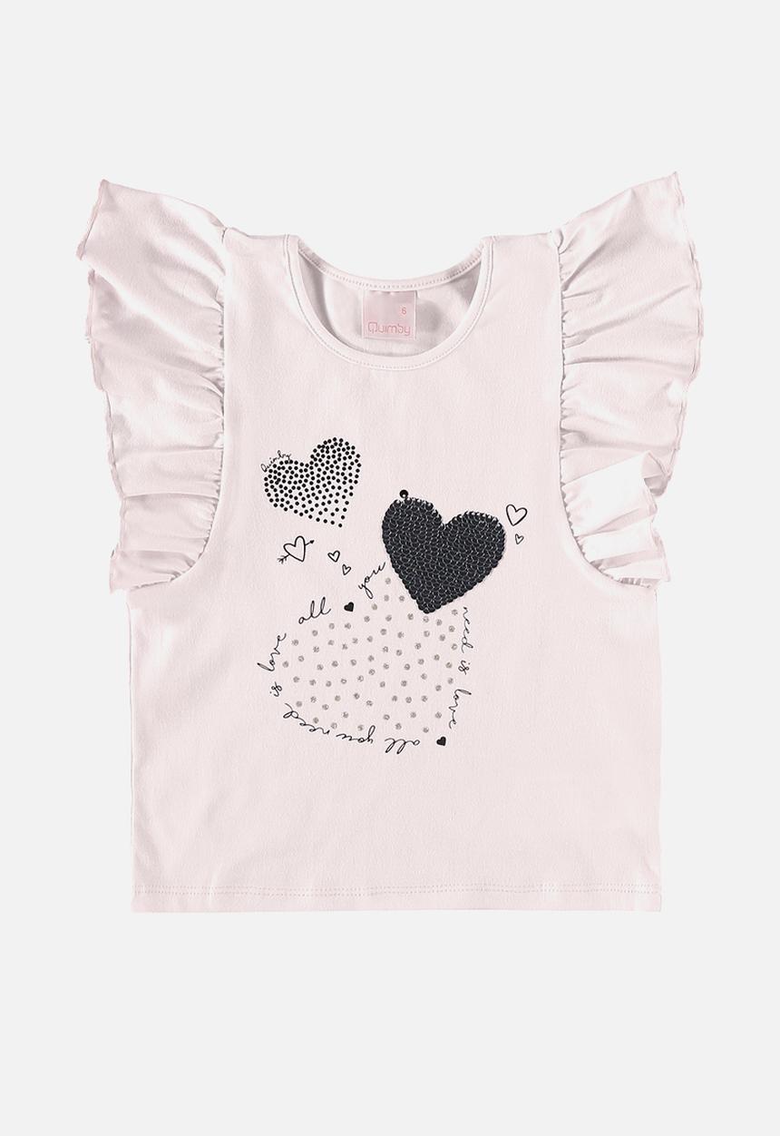 Quimby - Jersey blouse and shorts - light pink