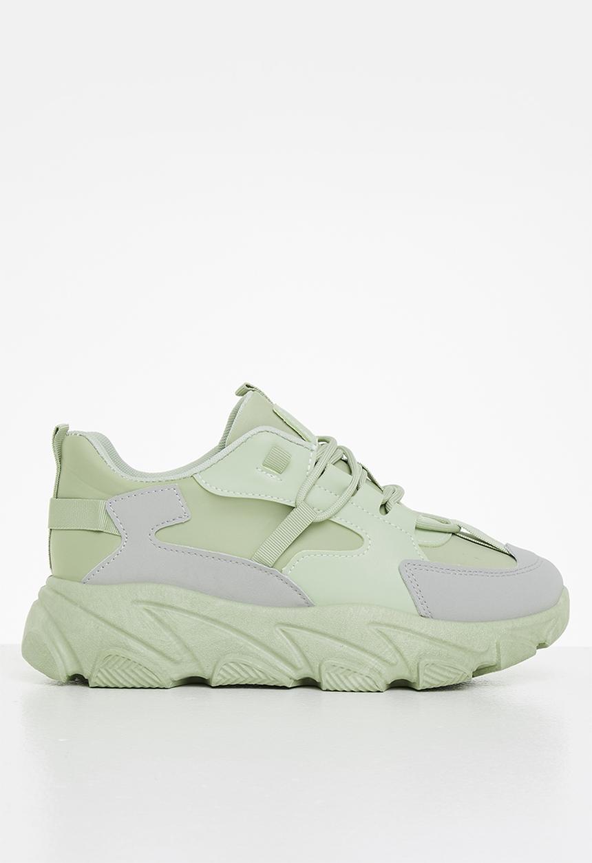 Tom Tom - Extreme chunky sneaker - sage & grey