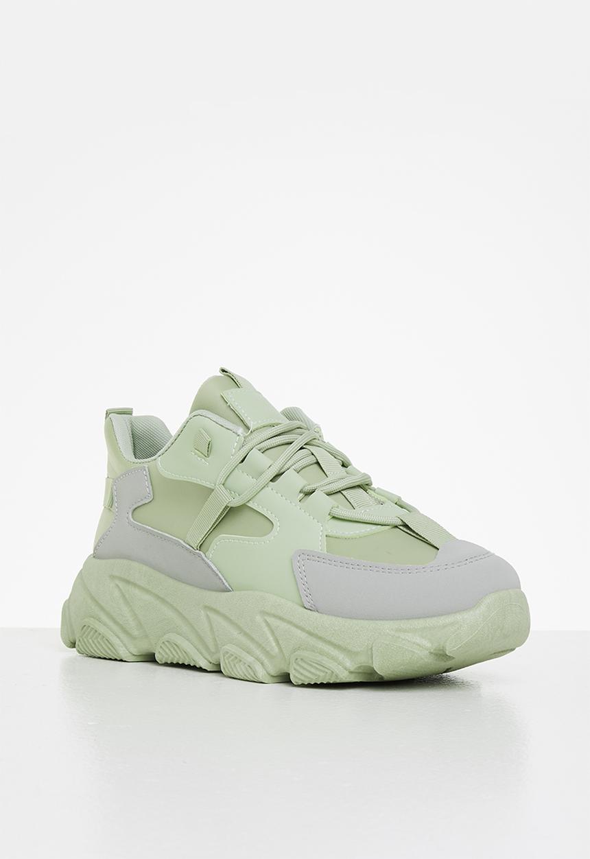 Tom Tom - Extreme chunky sneaker - sage & grey
