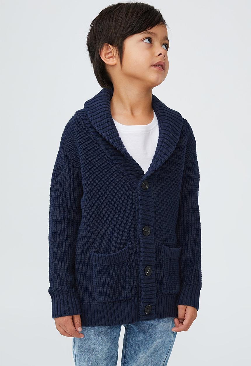 Cotton On - Shawl cardigan - navy blazer