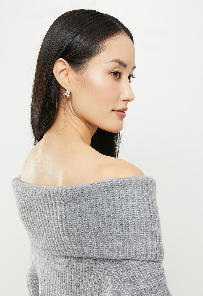 Koton - Off the shoulder sweater - grey