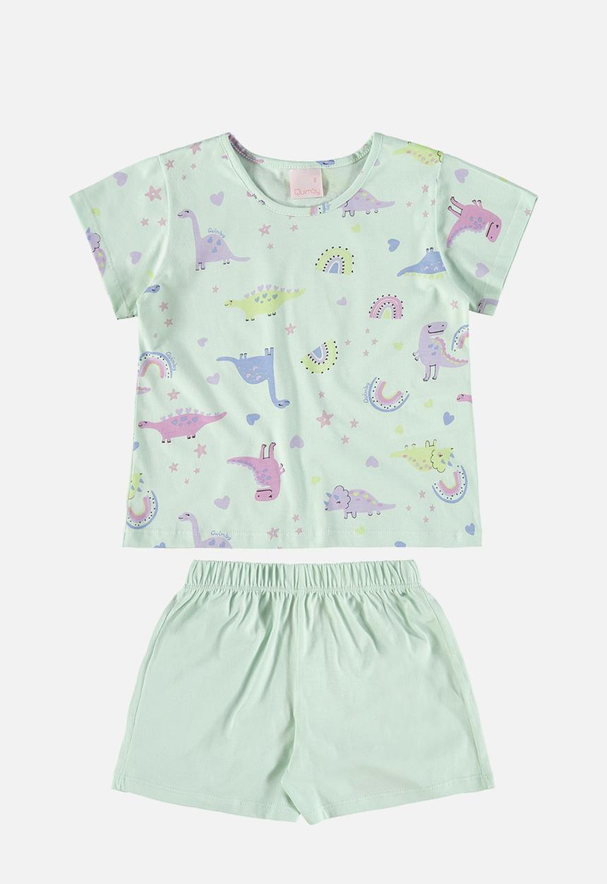 Quimby - Blouse and shorts pyjama - green