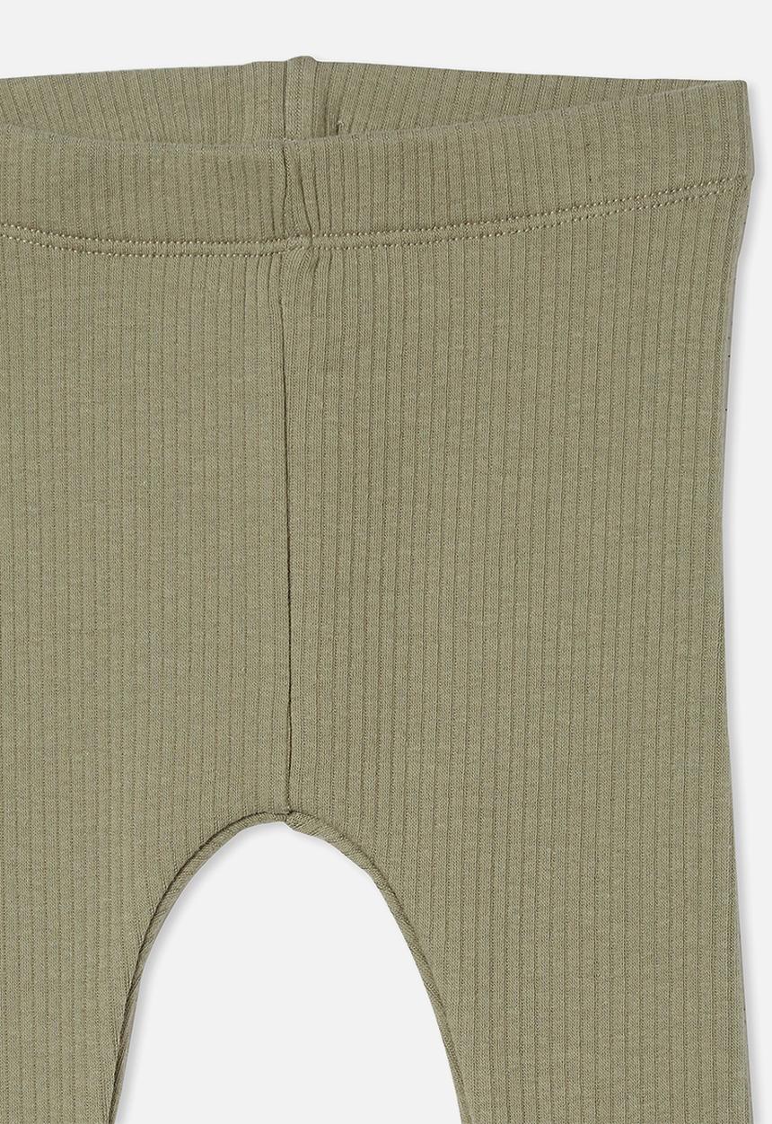 Cotton On - Rib fleece jogger - silver sage