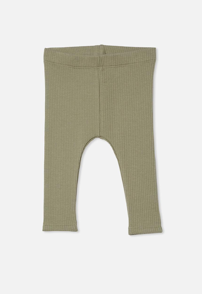 Cotton On - Rib fleece jogger - silver sage