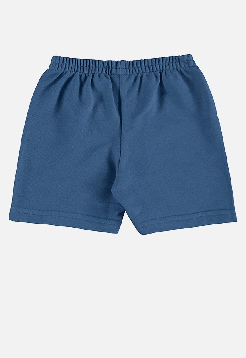 Bee Loop - Tee and sweat bermuda - grey & blue