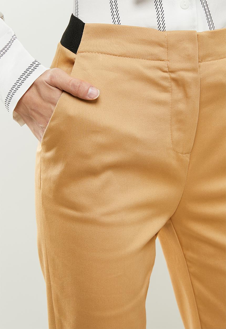 Koton - Medium rise trousers - camel