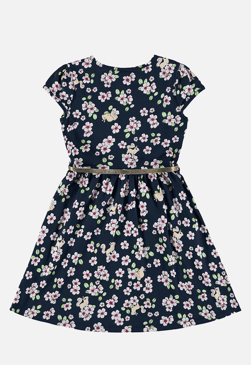 Bee Loop - Single jersey dress - dark blue & pink
