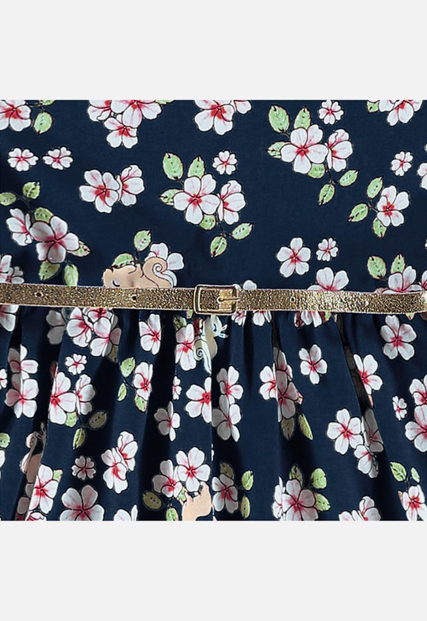Bee Loop - Single jersey dress - dark blue & pink