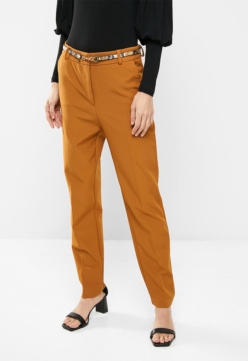 Koton - Medium rise trousers - brown