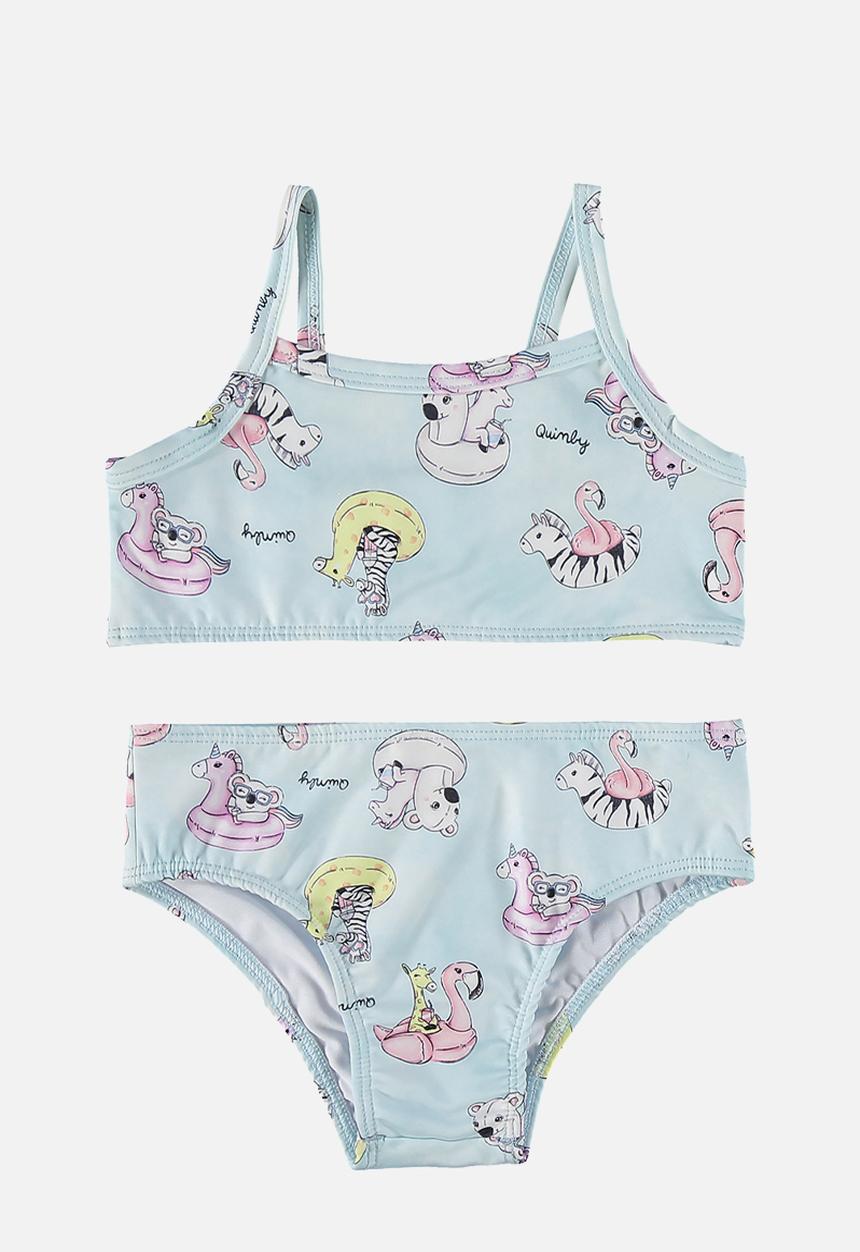 Quimby - Sun protection bikini - light blue