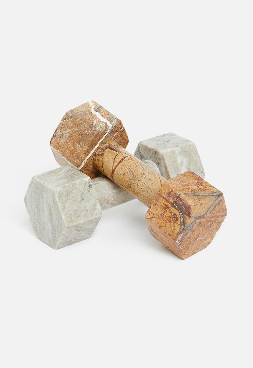 Sixth Floor - Marble dumbbell - brown
