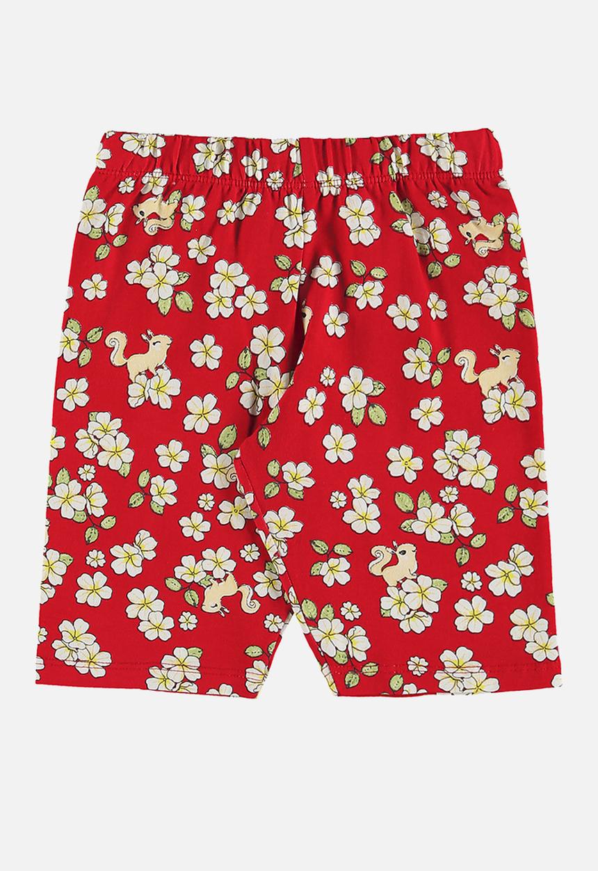 Bee Loop - Blouse and bermuda set - dark blue & red