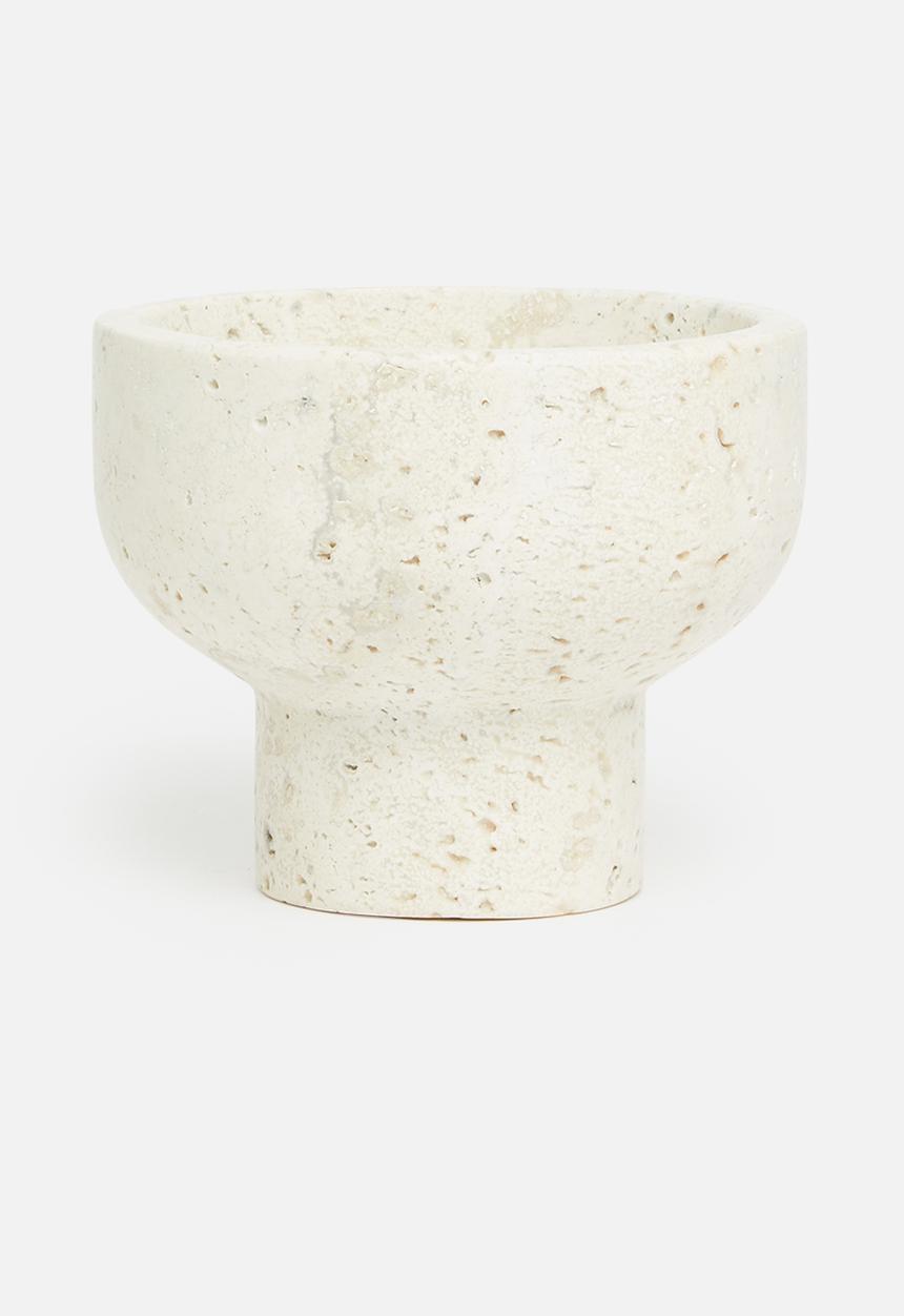 Sixth Floor - Travertine bowl - natural