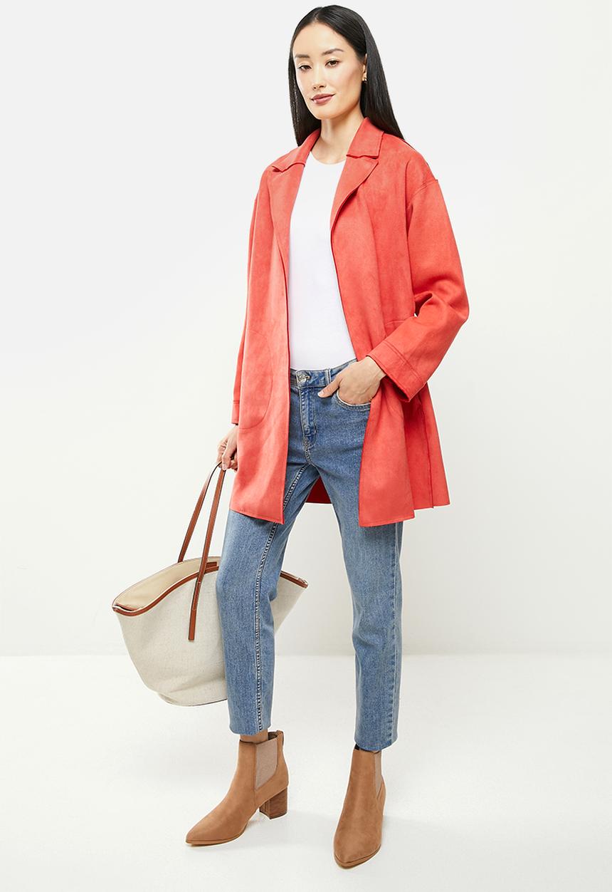 Koton - Classic collar trenchcoat - tile